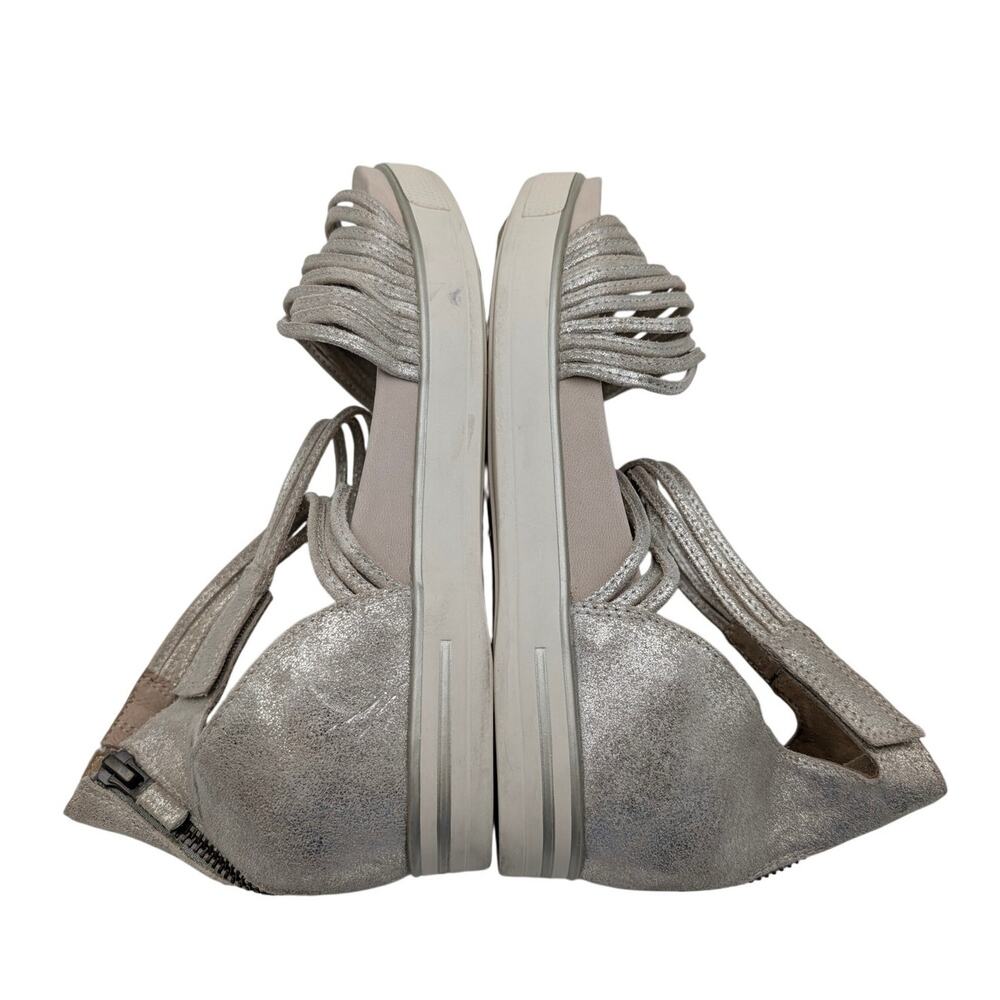 Eileen Fisher Shea Strappy Sneaker Sandals Women's Platinum Size US8.5 EU39 - Picture 7 of 9